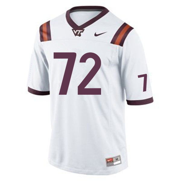 Men #72 Brennon Garrison Virginia Tech Hokies College Football Jerseys Sale-Maroon